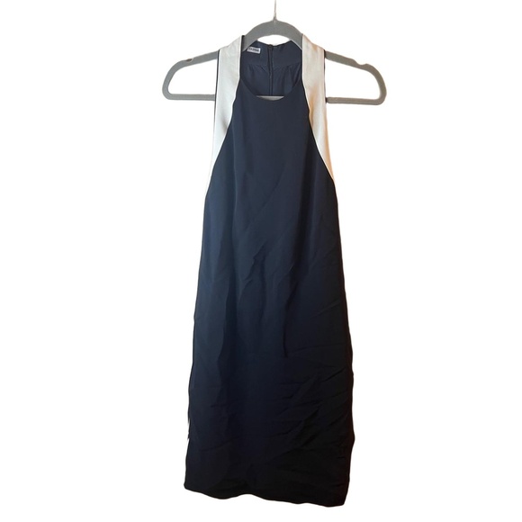 Stella McCartney Black Ivory Colorblock Halter Neck Sheath Dress Size EU 42 - Picture 1 of 10